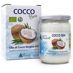 Olio di cocco vergine Bio Coccoben (500 ml)